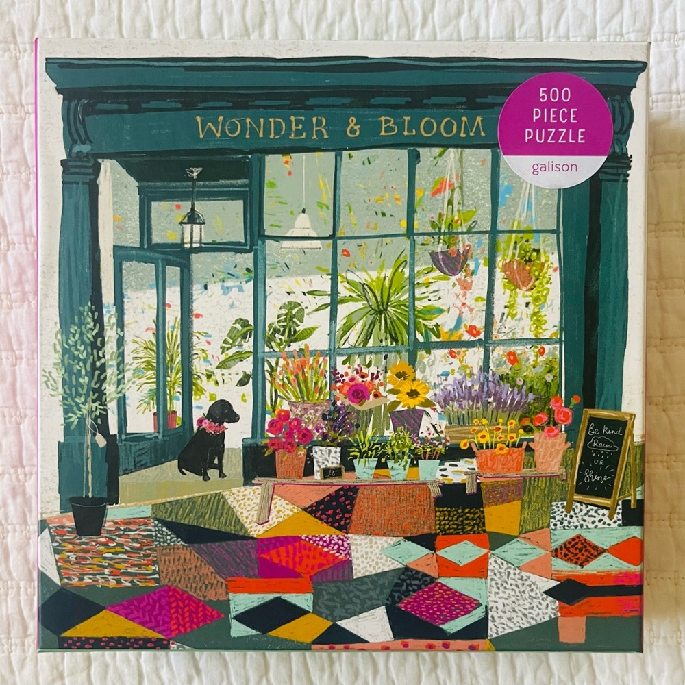 Galison Wonder & Bloom Puzzle, 500 Piece Jigsaw Puzzle